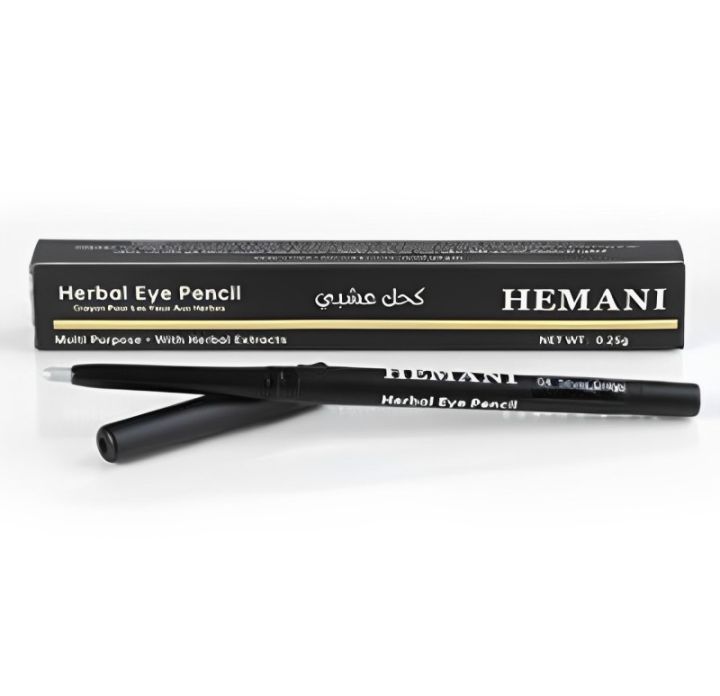 𝗛𝗘𝗠𝗔𝗡𝗜 𝗟𝗜𝗩𝗘 𝗡𝗔𝗧𝗨𝗥𝗔𝗟 - SILVER GREY HERBAL KAJAL EYE PENCIL