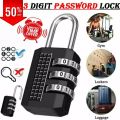 3 Digit Dial Code Number Combination Lock Padlock Small Portable Luggage Zipper Bag Padlock Suitcase Bag Lock. 