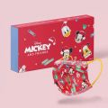 Christmas New Disney Mask Mickey Vinny Bear Donald Duck Winter Snowflake Cartoon Disposable Internet Celebrity Gift. 
