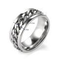AAA Collection 3 Stainless Steel Chain Spinner Ring for Men and Boys Chain Spinner Chala. 