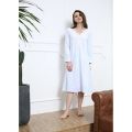 Luhily Woman Winter Nightgown Warm Stylish Nightdress. 