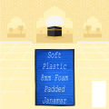 Soft Plastic Janamaz Chatai With Foam, Orthopedic Foam Padded Jai Namaz, Quilted Prayer Mat With Underlay Foam. 