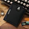 Savfox PU Leather Outlet Pocket Card Holder Wallet: Sleek Organization for Men. 