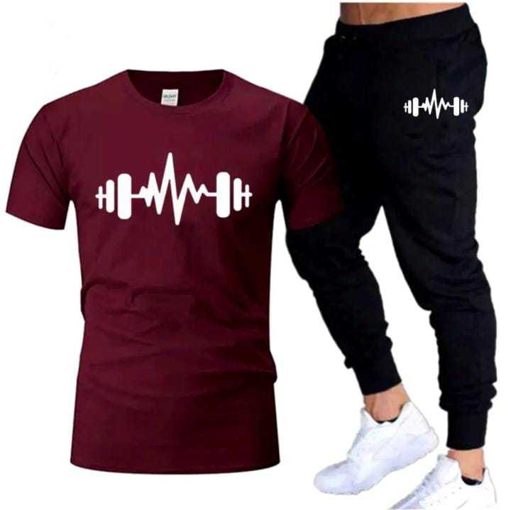 Casual Cotton Tracksuit with Top-Quality Tee and Trouser - Ultimate Comfort in Half Sleeves | By GHORIS-FASHION