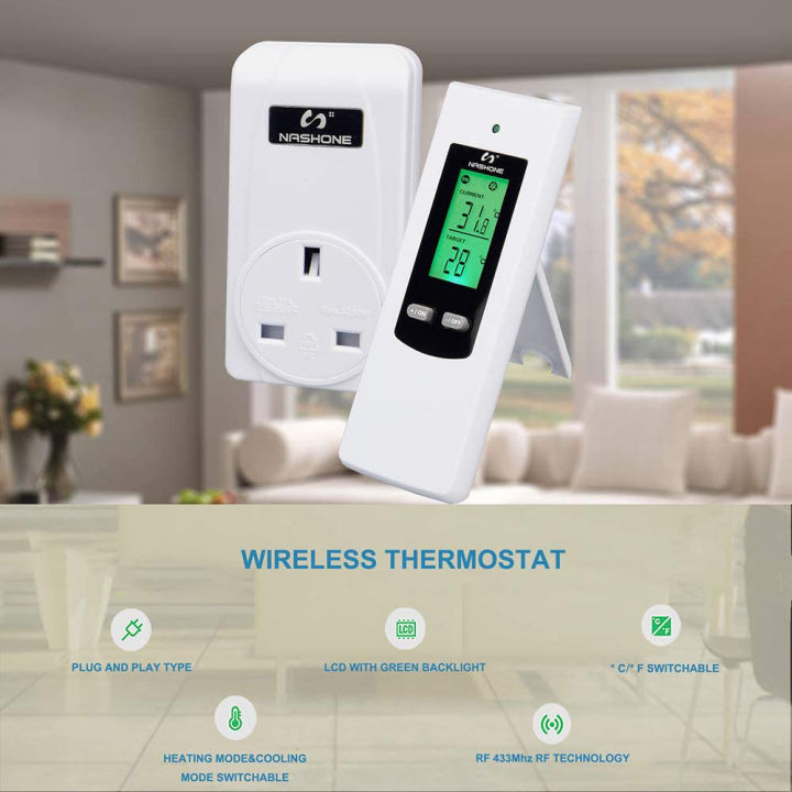 NASHONE%20Wireless%20Thermostat%20RF%20Plug%20Digital%20Temperature%20Controller%20with%20Heating%20and%20Cooling%20Mode.%20Remote%20Control-Built%20in%20Temperature%20Sensor.%203680W%20OPS100N+OTS100N%20-%20(White)%20-%20Image%204
