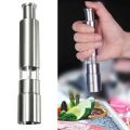 Grind Gourmet Salt and Pepper Grinder Original Pump & Grind Pepper mill are Refillable, Modern Thumb Press Grinder Food Processor Kitchen Tools. 