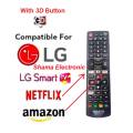 LG Universal Remote For LED & LCD TV RM-L1162 Black. 