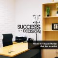 SmileArt Success is a Decision Wall Sticker Inspirational Wall Decal Motivational Office Decor Quote Inspired Gym Wall Art Vinyl Wall Decal School Classroom Affirmation Words and Saying. 