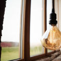 Elegant Vintage LED 4w Filament Light Bulb Diamond Shape Smoked Glass E27 Stunning. 