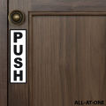ALL-AT-ONE # 39 ( "PUSH AND PULL STICKER" )  Self-Adhesive Vinyl (PVC) Waterproof Removable Art Sticker For All  Kinds of Doors Specially For Shops, Offices, Hospitals, clinics, Gyms, and Showrooms.. 