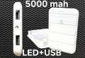 Power Bank 1000-5000mAh Powerbank | Portable Light Weight Powerbank Fast Charger With LED Light For iPhone Samsung Xiaomi Auxiliary Batt. 