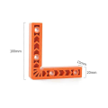 Right Angle Locator 90° Plate Splicing Fixator Orange L-Shaped Square Corner Code Woodworking Scriber Marking Ruler. 