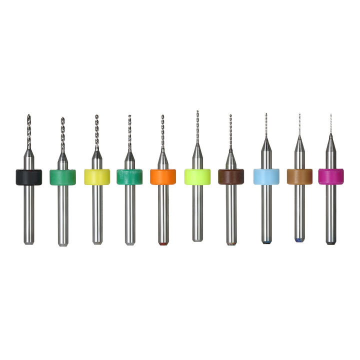 10pcs Tungsten Carbide Micro Drill Bits Set Engraving Tools Circuit Board 0.3mm+0.4mm+0.5mm+0.6m