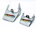 Motorcycle Mud Flap (Dumchi) Metal Chromed 1 Pair Rear & Front for All 125cc Bikes. 