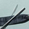 Stainless Steel Straw With Cleaner And Pouch - 10mm Silver Color. 