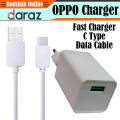 Oppo-Mobile Charger Adopter With C-Type Cable. 