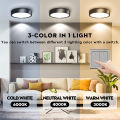 3-Color in 1 Surface Mounted LED Ceiling Light Downlight 5W 10W 15W 25W 220V High Power Modern Home Lighting LED Down Light Round Led Panel Spot Lamp for Bathroom Bedroom Kitchen Living Room. 