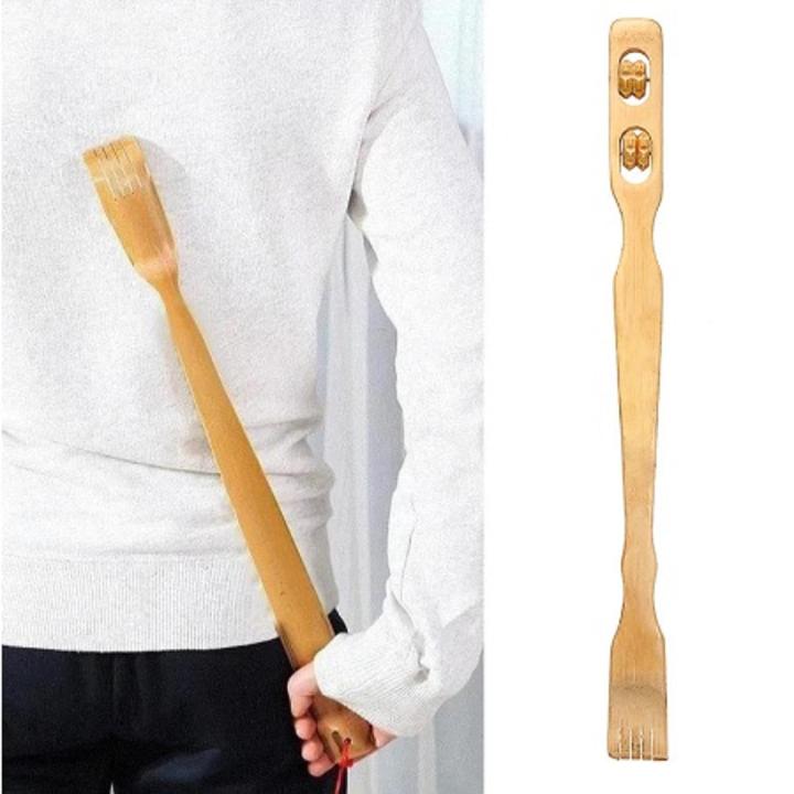 Wooden Bamboo Massager Back Scratcher,Body Relaxation with Body Stick