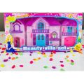 Beautiful Pink Villa Doll House Toy. 