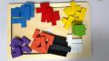 Wooden Tangram Puzzles for Kids  Wooden Intelligence Puzzle Bricks / Colourful Wooden Bricks Puzzle For Kids. 