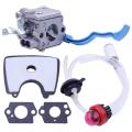 Cauretor with Air Fuel Filter Line Tune for Husqvarna 125B 125BX 125BVX Leaf Blower Parts for Zama C1Q-W37 581798001. 