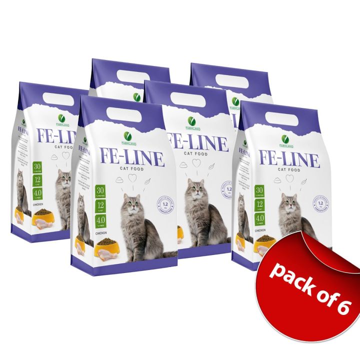 Feline cat food 1.2kg pack of 6(1.2kg*6)-Farmland