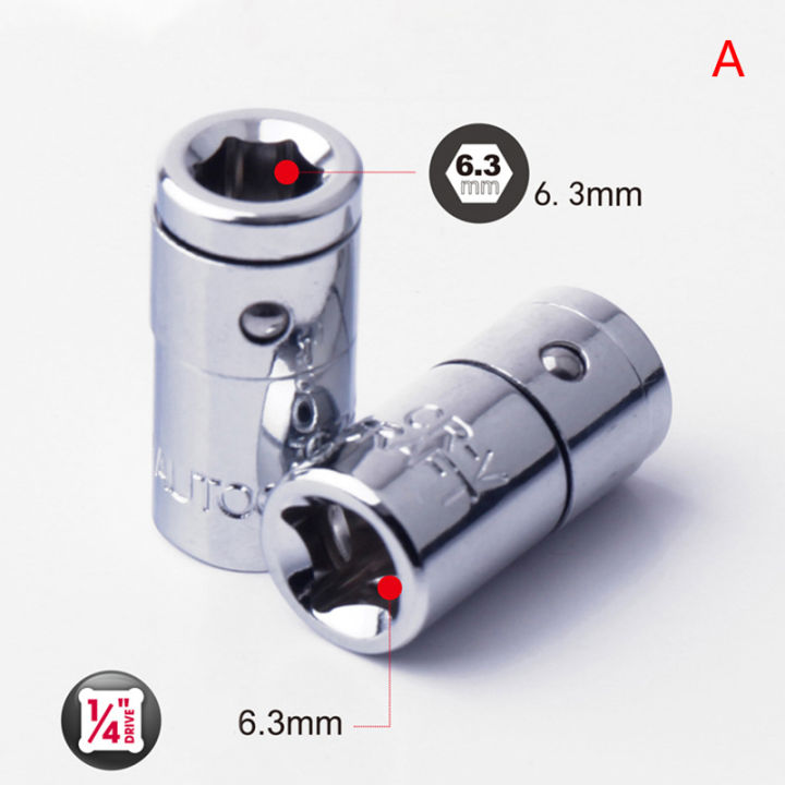 Ratchet Socket Adapter Universal Socket Hex Bit Holder Converter Wrench Tools MJ