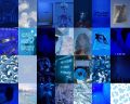 Blue Wall Collage Kit, Blue Aesthetic Wall Collage, Blue Photo Collage, Aesthetic Art Prints, Blue Wall Decor  100 PCS. 