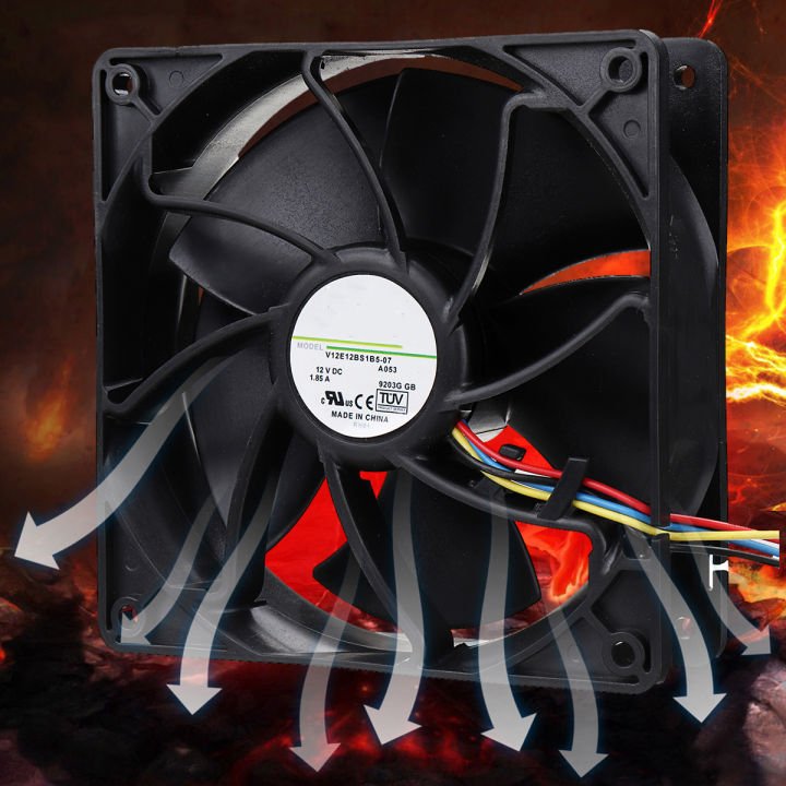 Computers tools 6500RPM 12V 267CFM 1/2/5PCS Cooling Fan Replacement 4-pin Connector For Antminer Bit