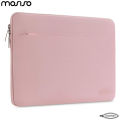 MOSISO Laptop Sleeve 13.3" - 14" Inch Compatible with MacBook Air/Pro, 13-13.3 inch Notebook, Compatible with MacBook Pro 14 inch M3 M2 M1 Chip Pro Max 2023-2021, Polyester Horizontal Case with Pocket, Pink. 