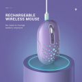 Jelly Comb Wireless Mouse Rechargeable Ergonomic USB Mouse Slim Cordless Mice for Laptop PC Purple Pink Mouse for Computer. 