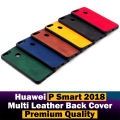 Huawei P Smart Back Cover Soft Leather Markhor Style Case For P Smart. 