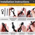 Car Keychain Pendant Men's Motorcycle Waist Loop Hanging Rope. 
