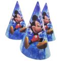 MICKEY MOUSE THEME BIRTHDAY CAPS - PACK OF 10 BIRTHDAY PARTY CAPS - MICKEY MOUSE BIRTHDAY CAPS. 