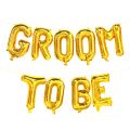 Groom To Be Alphabets Foil balloons Set With Groom Doll Foil Baloon For Wedding Decoration. 