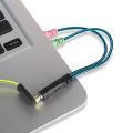 KOTION EACH 3.5mm 1 in 2 Earphones Y Splitter Adapter Audio Aux Cable for G9000 Gaming Headset Headphones Connect for Computer. 