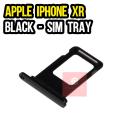 Apple iPhone XR SIM Tray Sim Jacket Sim Slot Sim Door For Apple iPhone XR - Black. 