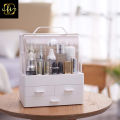 Modern Cosmetic Organizer Makeup Storage Holder, Display Make up Caddy Shelf Organization Boxes Case Dust proof,  Drawer on Counter top. 