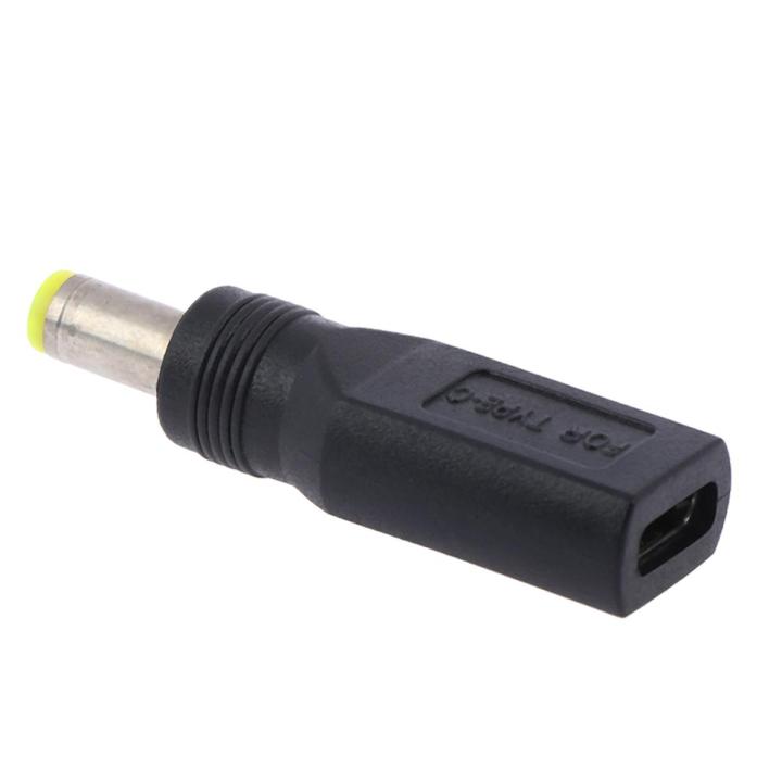 1pc USB 3.1 Type C USB-C Female to 5.5mm x 2.5mm Male DC Power Charging Adaptor