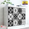 Gifts Art -  Tile Stickers Pack of 6 / 12 / 24 / 48 / 102 Pcs. 12x12 cm Black and White MultiPattern Design Wall Decorative Self Adhesive Tiles Stickers Bathroom Kitchen Sticker Wall Wallpaper Border Decoration. 