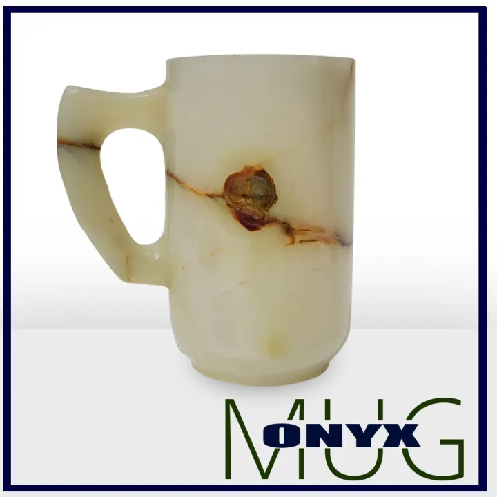 One-of-a-Kind Crafted Healing Stone Coffee & Tea Mug - Perfect Decoration & Gift (Marble/Onyx Handcrafted)"