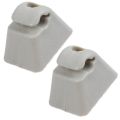 HYQZLTCA 2X Beige Sunshade Holder Fix Clip Holder Hanger for Vauxhall CORSA ASTRA VECTRA TIGRA VIVARO. 