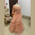 Elegant Designer Ruffle Saree saree style 2024 e #style new embroidery saree. 