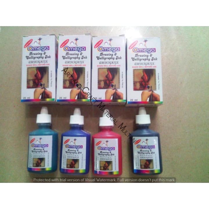 Omega Pack Of 4 Drawing And Calligraphy Inks(UPDATED PRICE)