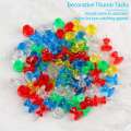 Giant Push Pins 200-Pack Large Thumbtacks for Cork Board in Board with Plastic Case. 