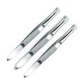 Tweezers Slant Tip, silver. 