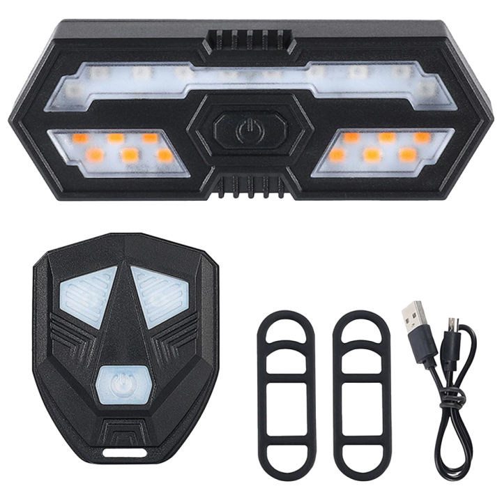 Bike Turn Signals Remote Control Bicycle Direction Indicator MTB LED Rear Light Cycling Taillight with Horn