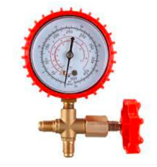 Refrigerant Pressure Gauge Air Conditioning Recharge Pressure Gauges Manifold Gauge Manometer Valve for R12 R502 R22 R410 R134A