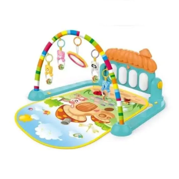 Huanger 3 In 1 Newborn Baby Play Gym Piano Toddler Activity Fitness Rack Play Mat, Play Gym For Newborn Babies