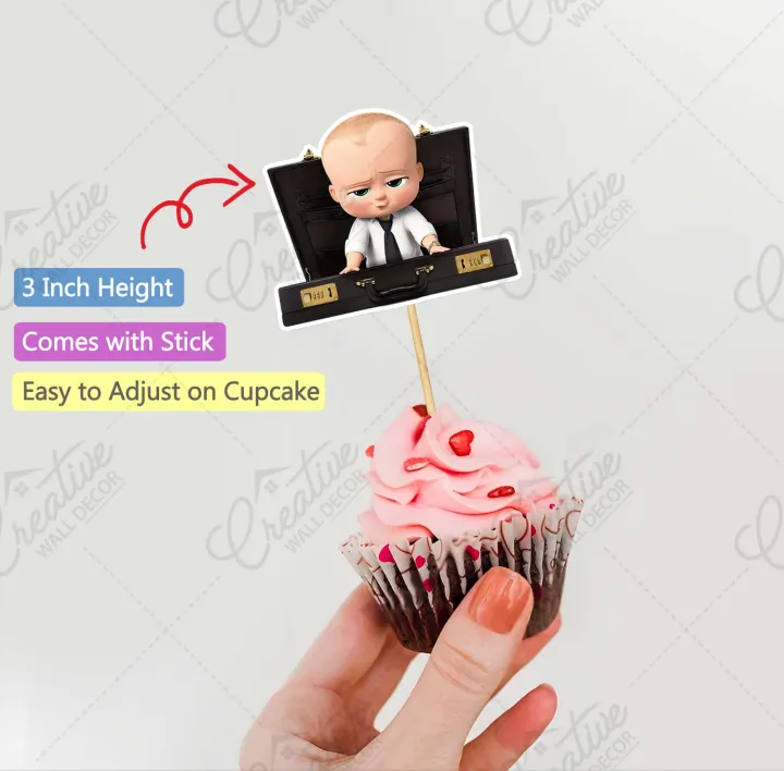 Boss%20Baby%20Theme%20Cupcake%20Toppers%20Pack%20of%2012%20Perfect%20for%20Birthday%20Party%20Celebration%20&%20cake%20Decoration%20Supplies%20-%20Image%203